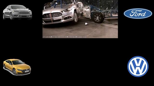 VW Arteon VS FORD Mondeo Mk5 Crash Test