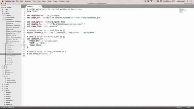 Деплой Ruby on Rails приложения смотреть онлайн