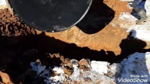 Септик Флагман 5. В дорожную канаву