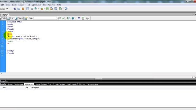 Calculate Area of Circle using php function смотреть онлайн