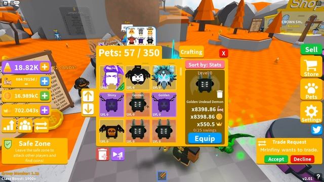 Я ПОТРАТИЛ 4000 РОБУКСОВ НА НОВОЕ ОБНОВЛЕНИЕ В СИМУЛЯТОР САБЛИ! .. ROBLOX смотреть онлайн