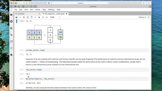 4.9 NumPy Linear Algebra Basics (L04: Scientific Computing in Python) смотреть онлайн