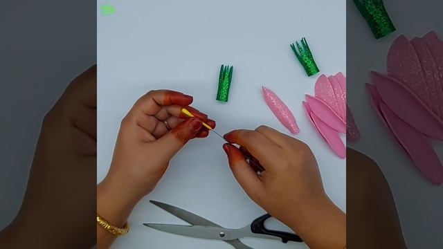 Foam Paper Flower Making Easy Decoration Ideas - Foam Sheet Flower Craft Ideas смотреть онлайн