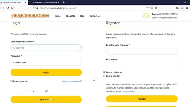SMS Based Registration-Login System ?? Mobile Number Based Registration in Website - OTP SHOPNO IT смотреть онлайн