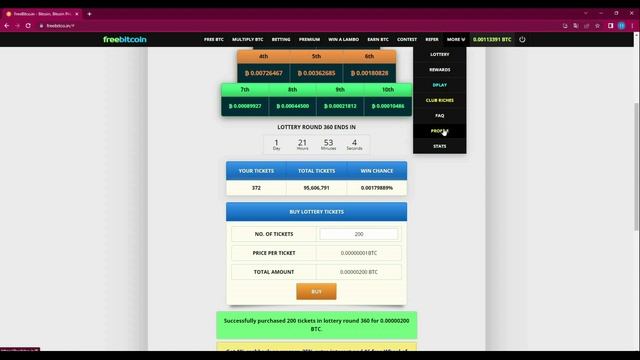 Увеличиваем заработок на Freebitcoin+бот (Rewards Point, Лоеря, Earn BTC, FUN Tokens)