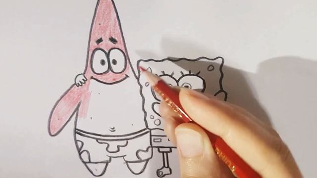 Как нарисовать Спанч Боба и Патрика | How to Draw Spongebob and Patrick | | Kids' Cartoon Painting смотреть онлайн