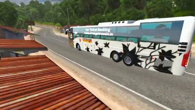 Orange Travels (silver) Livery | Volvo B9R Sleeper Bus Mod For Bussid | BSI Gaming