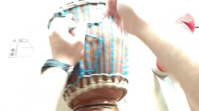 Jak naciągnąć bęben djembe na 2 sznurki смотреть онлайн