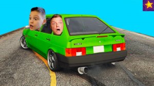 ПРОКАЧАЛИ ЛАДА 2109 и ЕДЕМ от  ПОЛИЦИИ в GTA5 Летсплей от Игорюшины Игруши