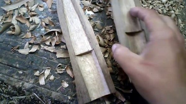 Деревянные ножны для якута,как сделать.