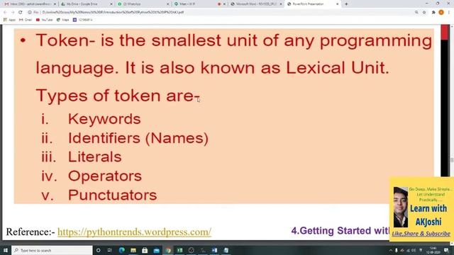 Introduction to Python : print statement , Keyword , Literals , Identifier , comments , Variables | смотреть онлайн