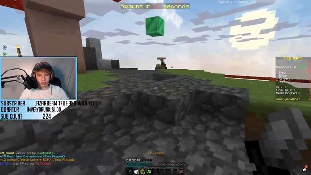 ? HYPIXEL / SKYWARS / BEDWARS / PLAYING WITH SUBS / MINECRAFT! смотреть онлайн