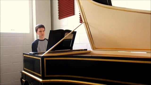 J.S. Bach: Prelude in C (BWV 846) on harpsichord with lute stop смотреть онлайн