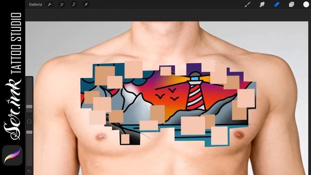 3d Tattoo Sketch with Procreate ( ipad pro ) смотреть онлайн