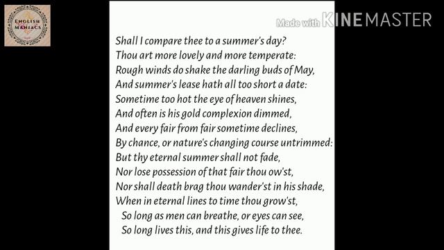 Sonnet 18 by William Shakespeare : Analysis in Bengali (Sonnet & it's formation) смотреть онлайн