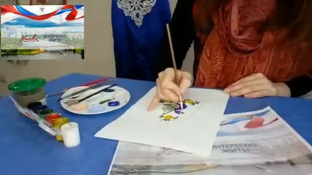 Мастер класс по городецкой росписи . смотреть онлайн