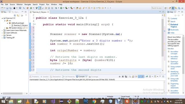 Introduction To Java Programming Exercise 3 12a смотреть онлайн