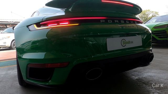 2021 Porsche 911 turbo s (Python Green) – Startup & POV Visual Review смотреть онлайн