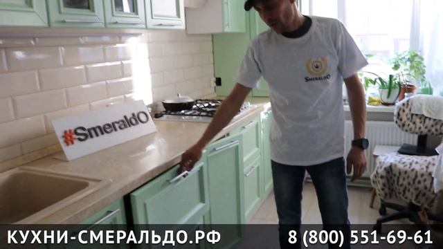 Классическая кухня с фасадами из эмали смотреть онлайн