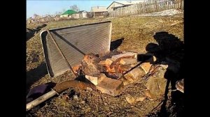 Ковка простейшего ножа из ШХ 15 и обзор самодельного горна