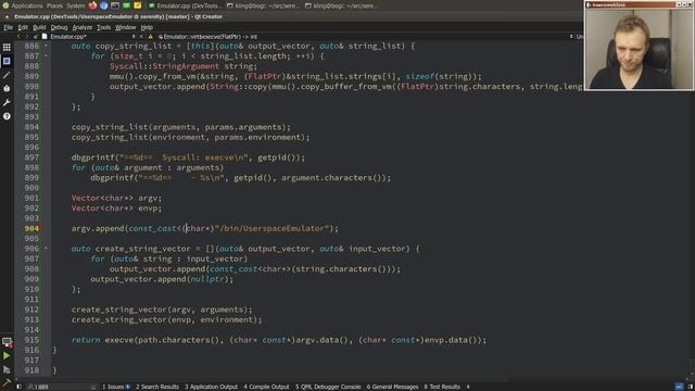Emulator hacking: fork() and exec() смотреть онлайн