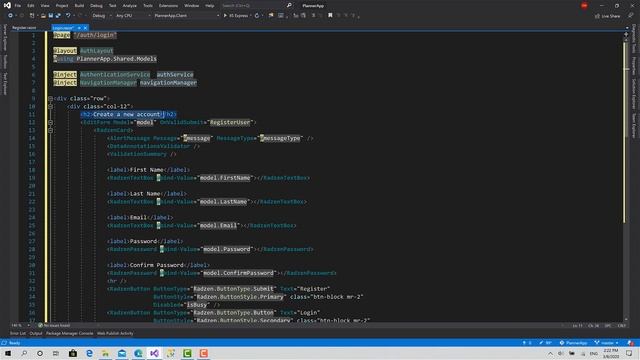 10 - Create Login Component | PlannerApp Full Client-Side Project with Blazor WebAssembly смотреть онлайн