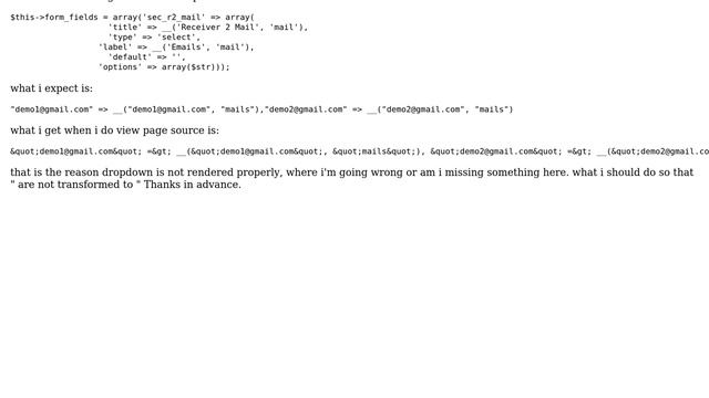 Wordpress: Quotes not rendering properly in WooCommerce settings API смотреть онлайн