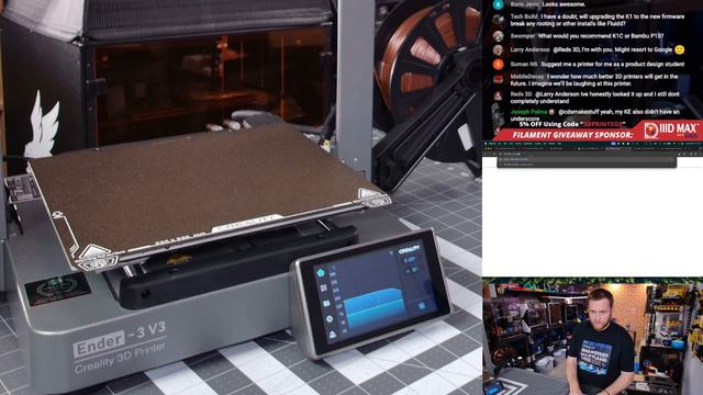 Creality Ender 3 V3 - Live Unboxing & First Print