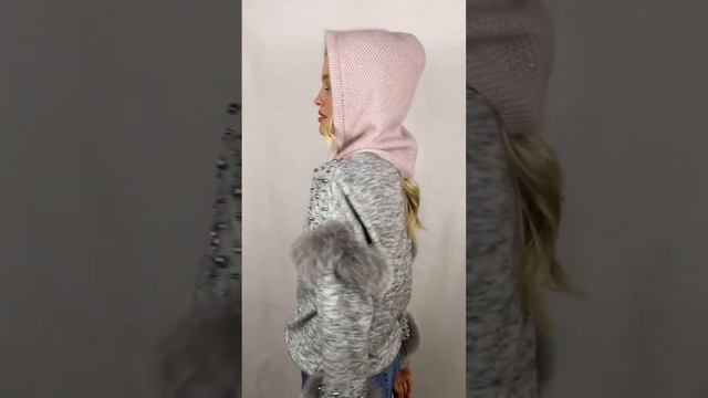 Капор из ангоры на флисе (Арт.407223S 03922 ЛАВАНДА) смотреть онлайн