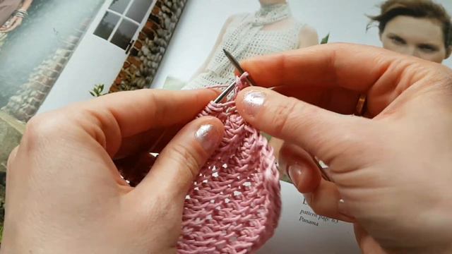 Вяжем фактурный горизонтальный узор спицами 🚩 knitting pattern. смотреть онлайн