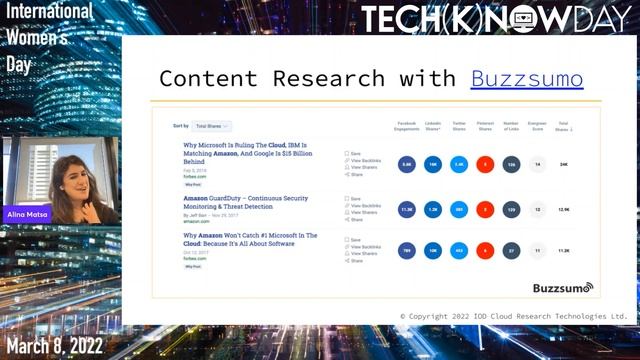 Alina Matsa - Creating a Content Machine - TECH(K)NOW Day 2022 смотреть онлайн