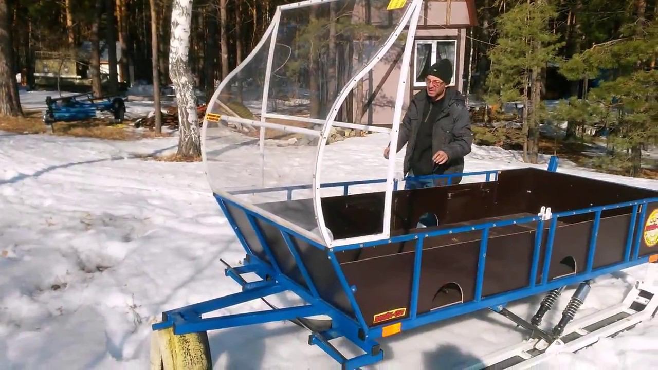 переоборудование пассажирских саней "ВАНЁК" - 450 в грузовые смотреть онлайн