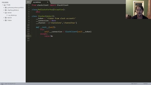 Python - Slack API to send status messages смотреть онлайн