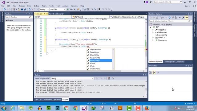 051 - J - C# ListBox Click Event Handler смотреть онлайн