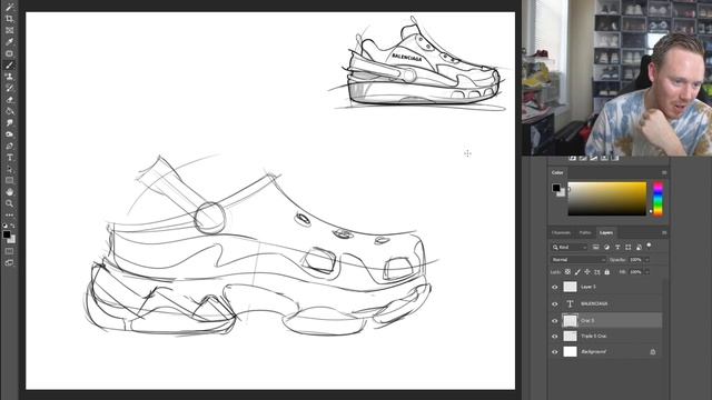 WHAT DID I MAKE?! CROCS x BALENCIAGA Sneaker Mashup! смотреть онлайн