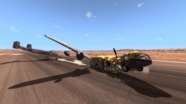 BeamNG Drive - Airplanes VS Bus | Down to bare bones смотреть онлайн
