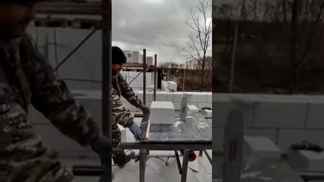 Лайфхак при строительстве дома из газоблока. Резка газоблока смотреть онлайн