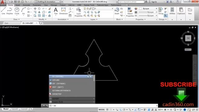 AUTOCAD 2D PRACTICE DRAWING | EXERCISE 5 | BASIC TUTORIAL FOR BEGINNERS смотреть онлайн