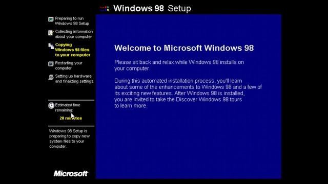 Windows 98 SE Install Tutorial смотреть онлайн