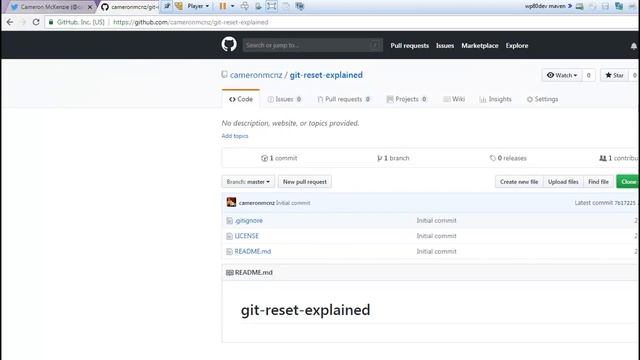 git reset hard example смотреть онлайн