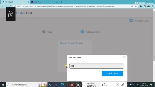 To-Do List (TASKS LIST) || USING HTML,CSS AND JAVASCRIPT || WEB PROJECT смотреть онлайн