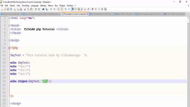 PHP|| How To Find a position of a text in php смотреть онлайн