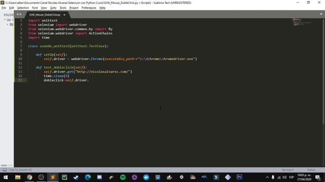 Cap #36 | Curso Python con Selenium | DobleClick смотреть онлайн