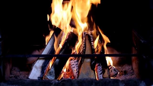 Cozy Relaxing Fireplace  With Music