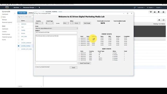 31 PyQt5 Python GUI and AWS Boto3 Tutorial- Updating Email Event Stats Table by AWS DynamoDB смотреть онлайн
