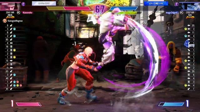 【スト6】かずのこ(キャミィ) vs マゴ (ジュリ) STREET FIGHTER 6【Key display on】【4K】 смотреть онлайн