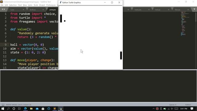 Ping Pong Python Game смотреть онлайн