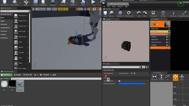 UE4 Tutorial Dust Poofs/ particle system / создаем эффект пыли смотреть онлайн