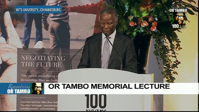 Thabo Mbeki delivers the OR Tambo memorial lecture смотреть онлайн