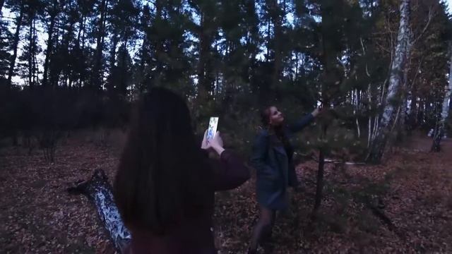 Фотосессия на телефон | Весёлая, осенняя прогулка на свежем воздухе смотреть онлайн